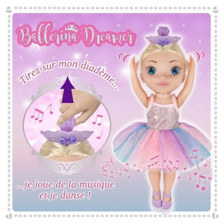 Ballerina Dreamer - grande poupée danseuse 45 cm - poupée ballerine