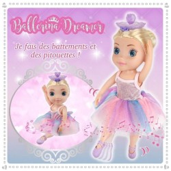 Ballerina Dreamer - grande poupée danseuse 45 cm - poupée ballerine musicale qui danse vraiment - pack éco-responsable