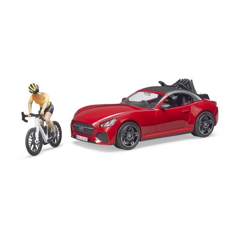 BRUDER Véhicule Roadster avec porte-vélos - Pour enfant Garçon