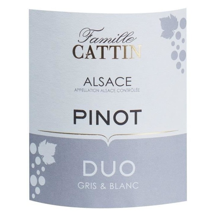 Famille Cattin Pinot Duo 2019 Alsace - Vin blanc d'Alsace