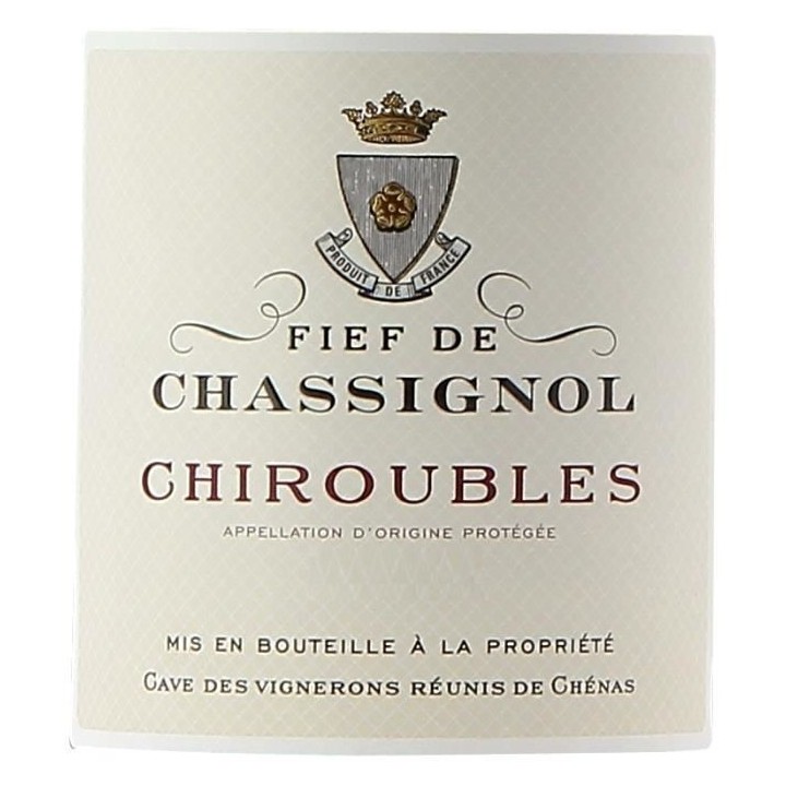 Fief de Chassignol 2019 Chiroubles - Vin rouge de Beaujolais