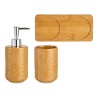 Ensemble de Bain Places Céramique Bambou Camel (3 pcs)