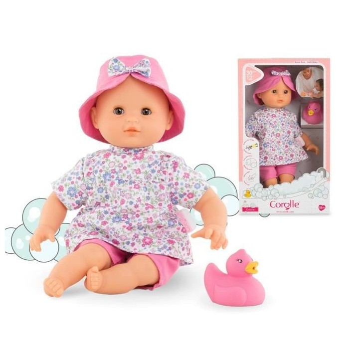COROLLE - Mon Premier Poupon Corolle - Bébé Bain Coralie Fleurs de C