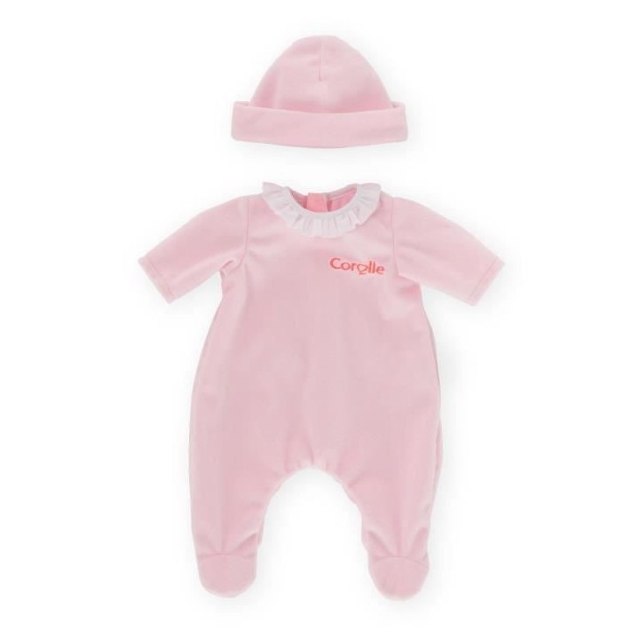 COROLLE - Pyjama rose - pour poupon 30cm - Des 18 Mois