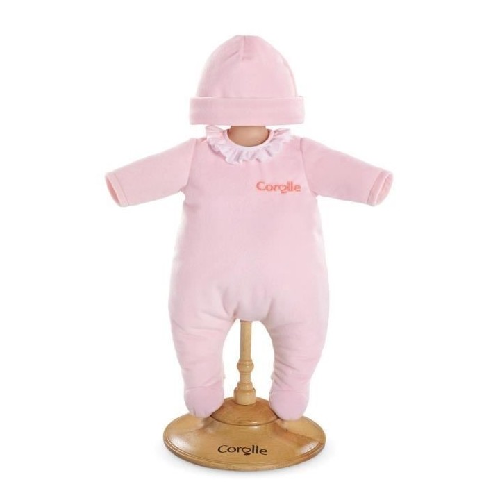 COROLLE - Pyjama rose - pour poupon 30cm - Des 18 Mois