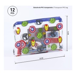 Ensemble de Papeterie The Avengers Gris (12 pcs)