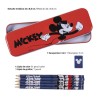 Ensemble de Papeterie Mickey Mouse Bleu (16 pcs)