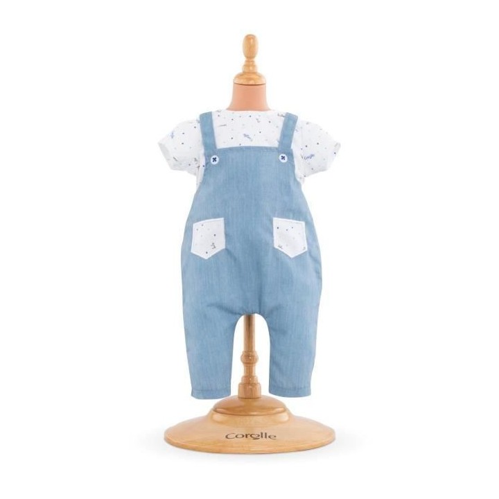 COROLLE - T- shirt & salopette - pour poupon 36 cm - des 2 ans