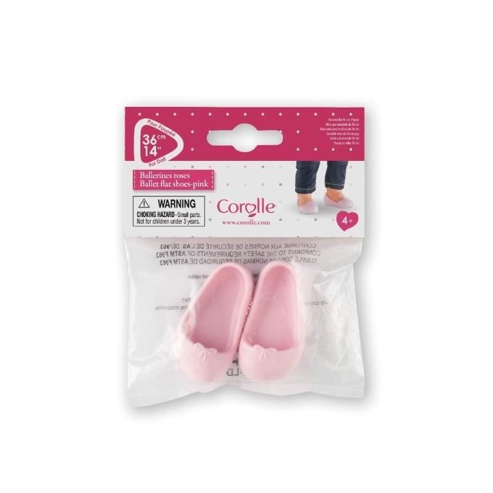 COROLLE -Ballerines roses - pour poupée Ma Corolle - des 4 ans