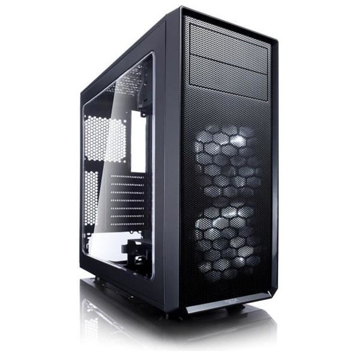 FRACTAL DESIGN BOITIER PC Focus G - Moyen Tour - Noir - Verre trempé