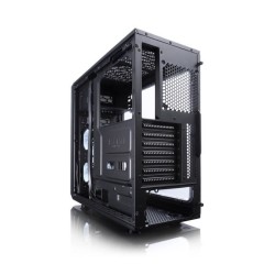 FRACTAL DESIGN BOITIER PC Focus G - Moyen Tour - Noir - Verre trempé - Format ATX (FD-CA-FOCUS-BK-W)