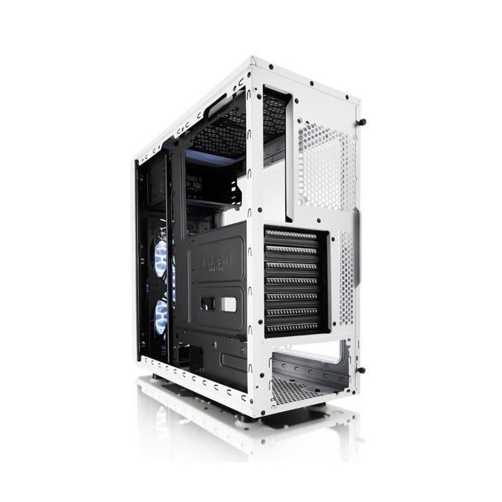 FRACTAL DESIGN BOITIER PC Focus G - Moyen Tour - Blanc - Verre trempé