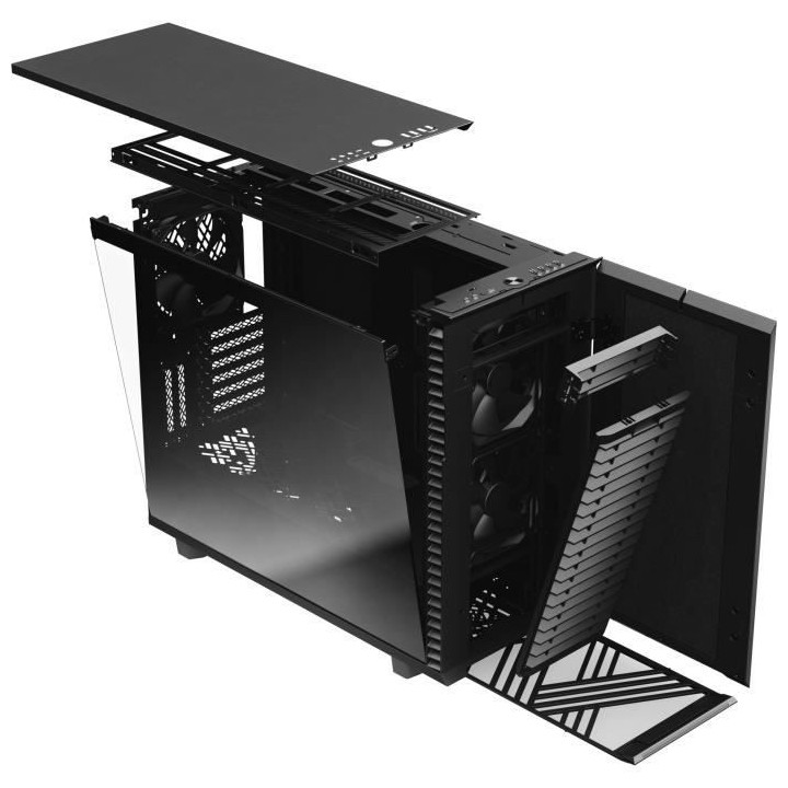 FRACTAL DESIGN BOITIER PC Define 7 - Noir - Verre trempé - Format ATX