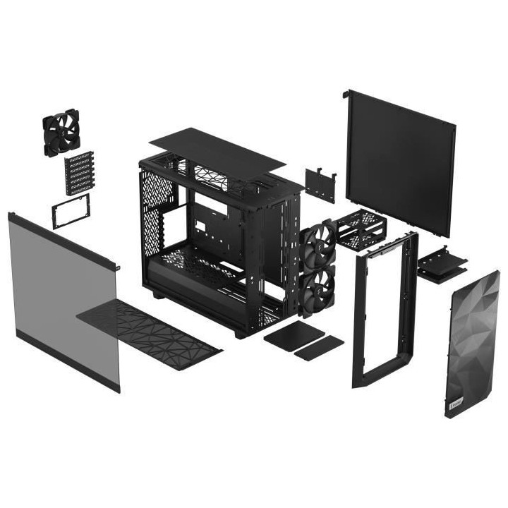 FRACTAL DESIGN - Meshify 2 Lite Black TG Light Tint - Boîtier PC - No