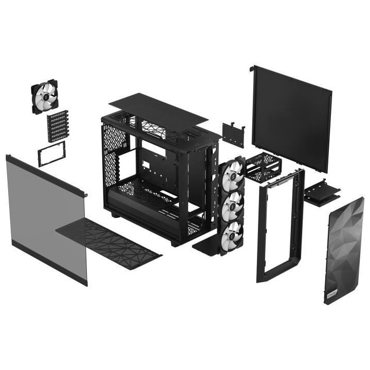 FRACTAL DESIGN - Meshify 2 Lite RGB Black TG Light Tint - Boîtier PC