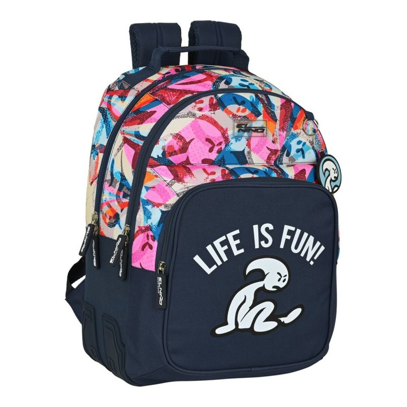 Cartable El Niño Life is fun Multicouleur (32 x 42 x 15 cm)