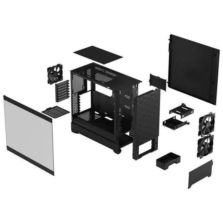 Boîtier PC - FRACTAL DESIGN - Pop Air Black TG - Noir (FD-C-POA1A-02)