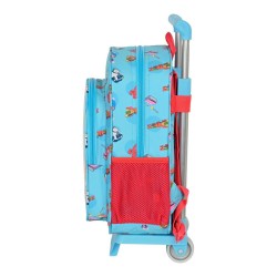 Cartable à roulettes Cleo & Cuquin Good Night Bleu (26 x 34 x 11 cm)