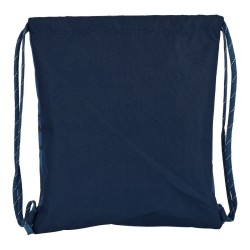 Sac à dos serré par des ficelles BlackFit8 Stamp Bleu (35 x 40 x 1 cm)