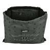 Sac à dos serré par des ficelles BlackFit8 Skull Noir Gris (35 x 40 x 1 cm)