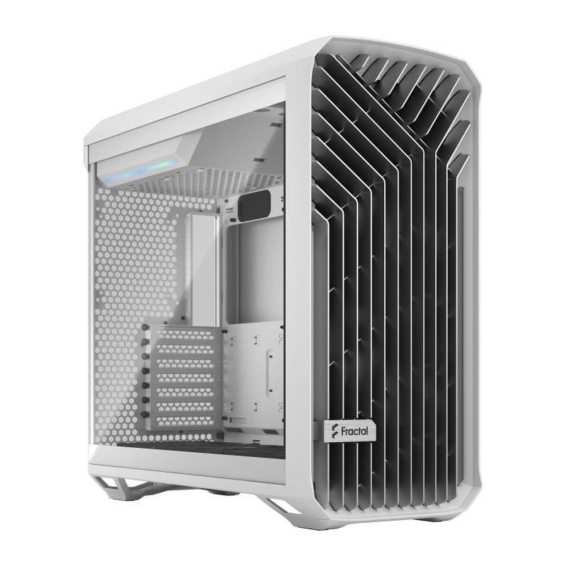 Boîtier PC - FRACTAL DESIGN - Torrent White TG Clear Tint - SSI-CEB - Air flow optimisé avec 5 ventilateurs inclus - (FD-C-TOR