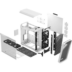 Boîtier PC - FRACTAL DESIGN - Torrent White TG Clear Tint - SSI-CEB - Air flow optimisé avec 5 ventilateurs inclus - (FD-C-TOR