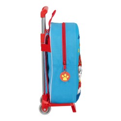 Cartable à roulettes The Paw Patrol Bleu Rouge 27 x 32 x 10 cm