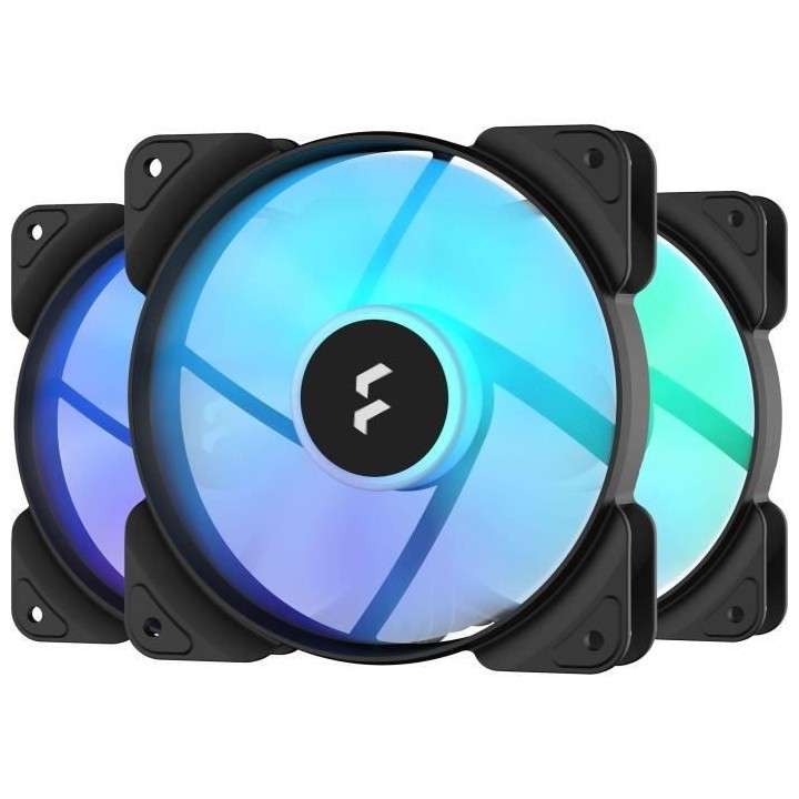 Ventilateur PC - FRACTAL DESIGN - Aspect 12 RGB PWM Black Frame 3-pack
