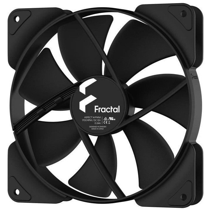 Ventilateur PC - FRACTAL DESIGN - Aspect 14 PWM Black ( FD-F-AS1-1403