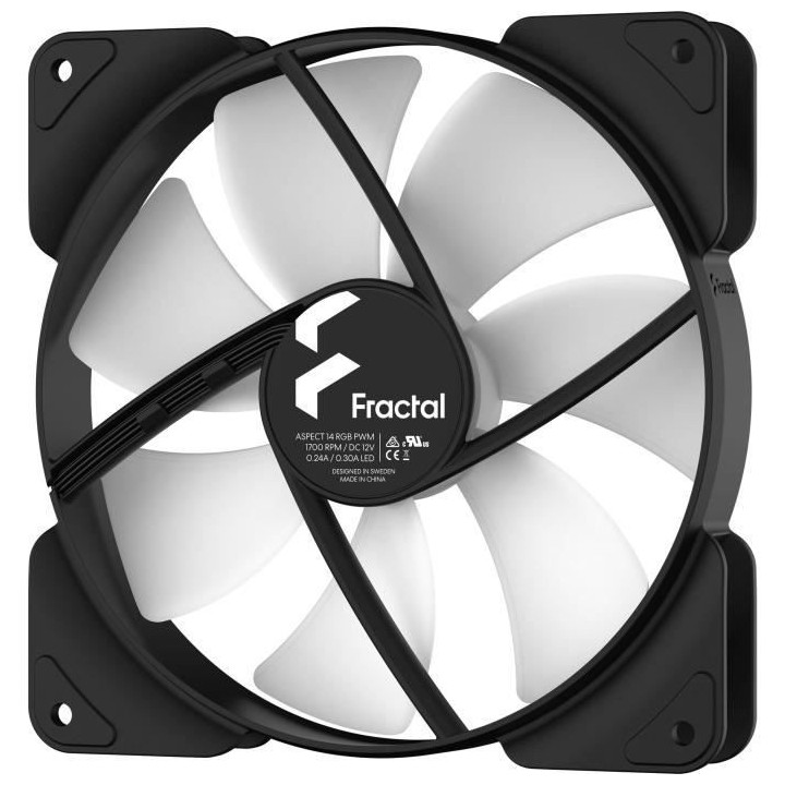 Ventilateur PC - FRACTAL DESIGN - Aspect 14 RGB PWM Black Frame ( FD-F