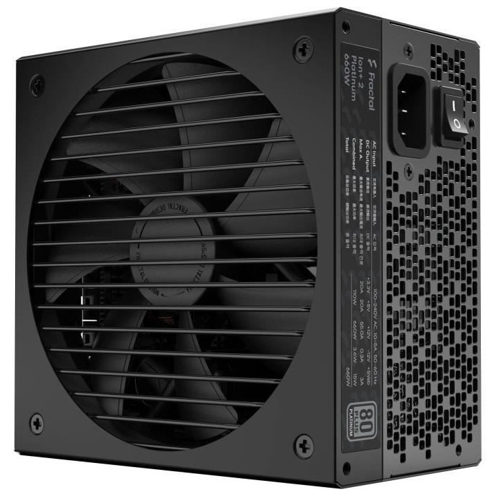 FRACTAL DESIGN FD-P-IA2P-660-EU - Alimentation PC - ION+ 2 Platinium -