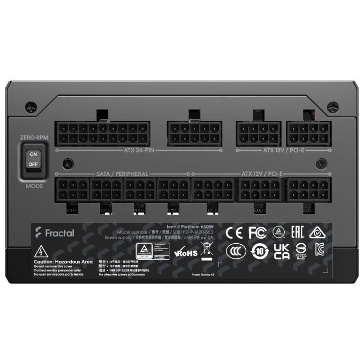 FRACTAL DESIGN FD-P-IA2P-660-EU - Alimentation PC - ION+ 2 Platinium -