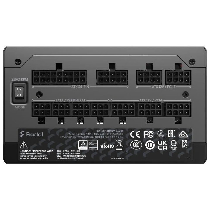 Alimentation PC - FRACTAL DESIGN - ION+ 2 Platinium - 860W (FD-P-IA2P-