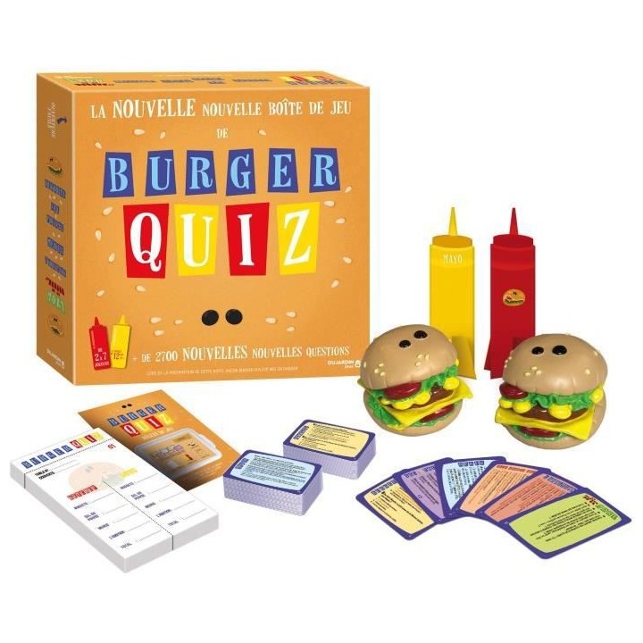 BURGER QUIZ - La Nouvelle Nouvelle boîte de Jeu Burger Quiz - Jeu de