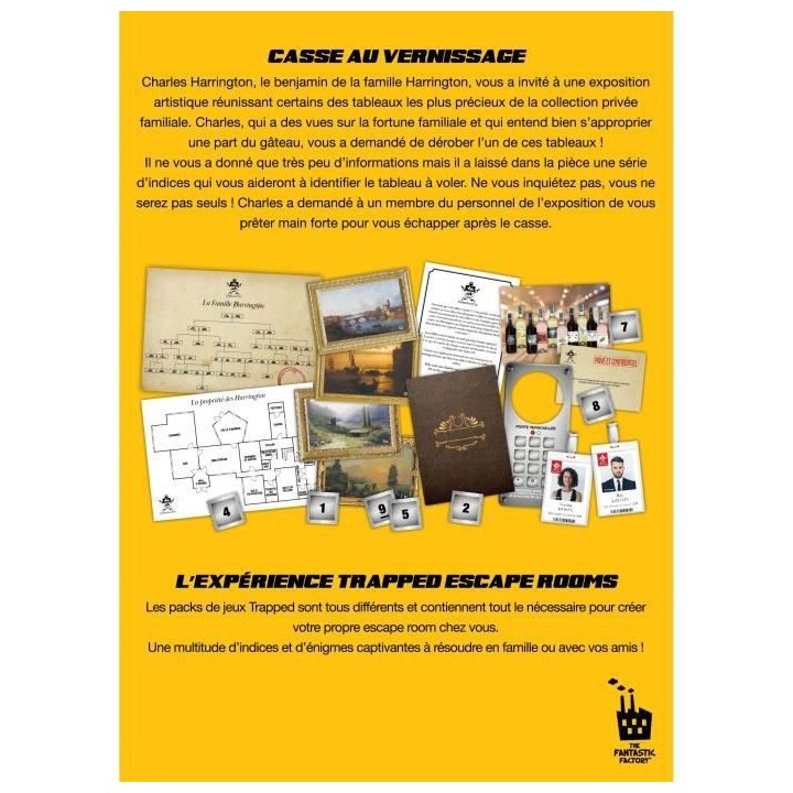 TRAPPED - Casse au Vernissage (niveau moyen)