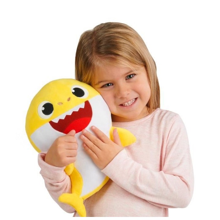 BABY SHARK PELUCHE MUSICALE 30 CM JAUNE