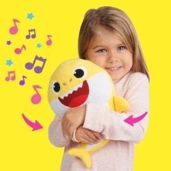 BABY SHARK PELUCHE MUSICALE 30 CM JAUNE