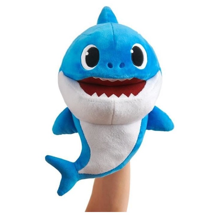 Baby Shark - Marionnette Musicale Bleue - 30 cm