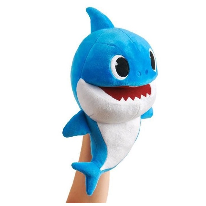 Baby Shark - Marionnette Musicale Bleue - 30 cm