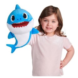 Baby Shark - Marionnette Musicale Bleue - 30 cm