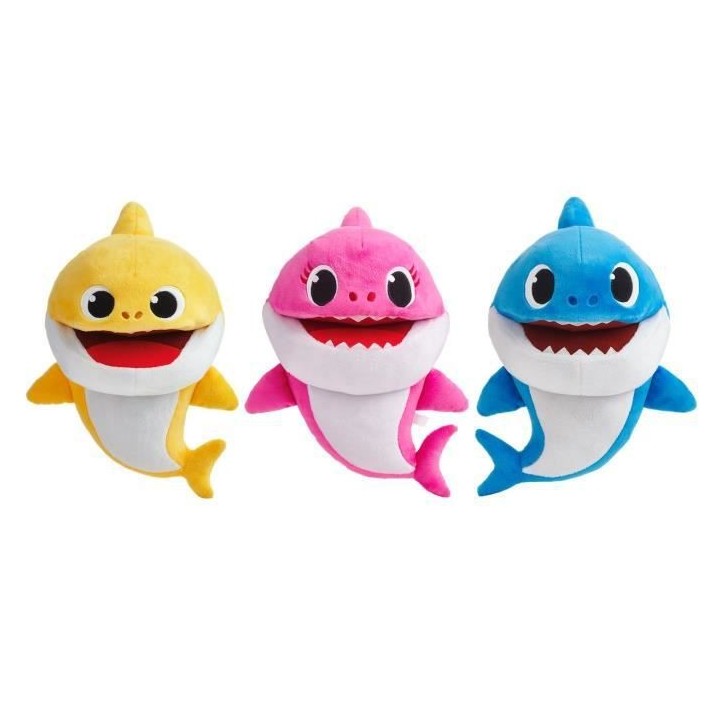 Baby Shark - Marionnette Musicale Bleue - 30 cm