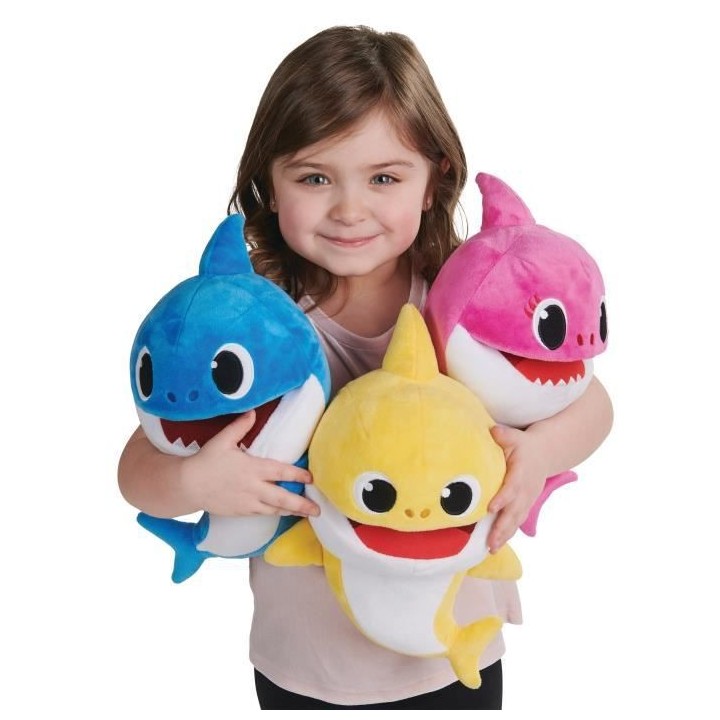 Baby Shark - Marionnette Musicale Bleue - 30 cm