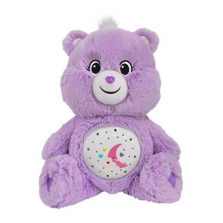 Bisounours - Veilleuse et Peluche Violette 40 cm
