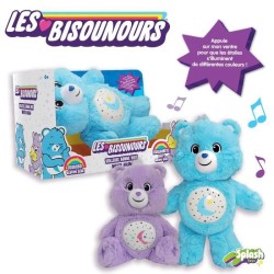 Bisounours - Veilleuse et Peluche Violette 40 cm