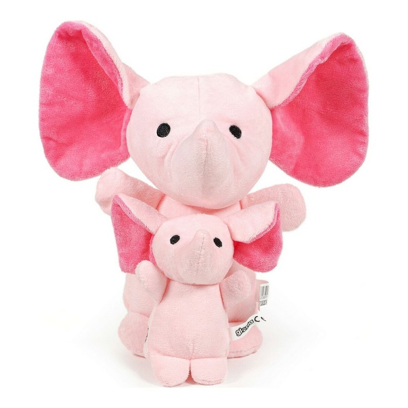 Jouet pour chien en peluche Gloria Hoa 20 cm Rose Eléphant