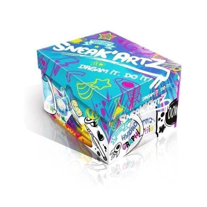 Sneak'Artz Shoebox Série 2 - 1 Basket a customiser - Boîte Bleue