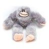 Jouet pour chien en peluche Gloria Iwazaru 11 x 44 x 45 cm Singe Gris