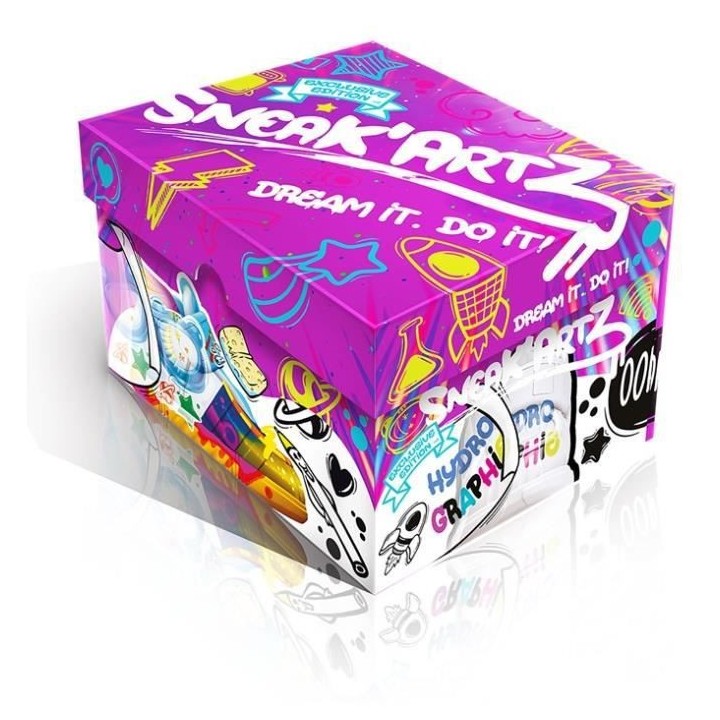 Sneak'Artz Shoebox Série 2 - 1 Basket a customiser - Boîte Violette