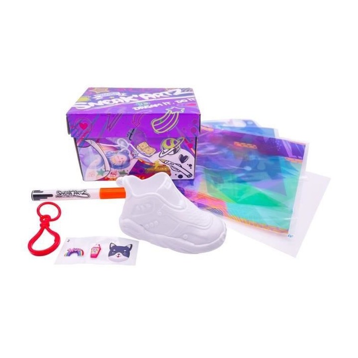 Sneak'Artz Shoebox Série 2 - 1 Basket a customiser - Boîte Violette