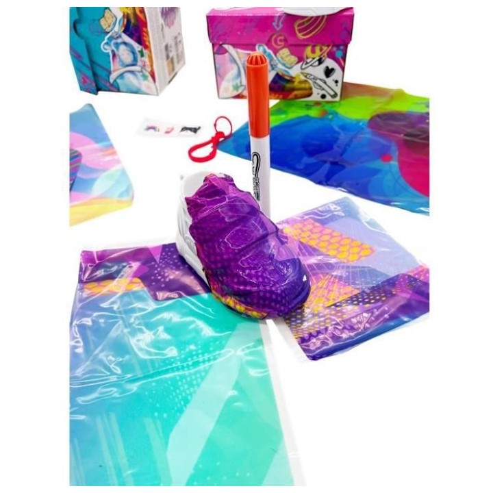 Sneak'Artz Shoebox Série 2 - 2 Baskets a customiser - Boîtes Fuschia